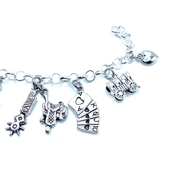 Western Charm Bracelet Wild West Cowboy - Picture 6 of 8